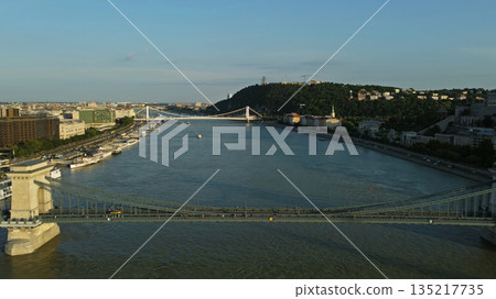 Budapest city and Danube river 135217735