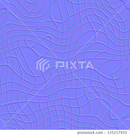 Seamless Organic Wavy Line Normal Map Texture for 3D Shaders 135217933