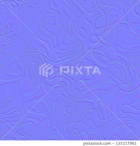 Abstract Fluid Topography Normal Map for 3D Rendering Abstract Fluid Topography Normal Map for 3D Rendering 135217961