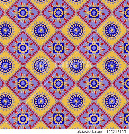 Mexican background - multi-colored Latin American diamond pattern Mexican background - multi-colored Latin American diamond pattern 135218135