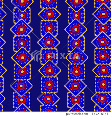 Mexican background - multi-colored Latin American diamond pattern Mexican background - multi-colored Latin American diamond pattern 135218141