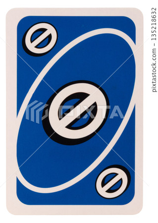 card play kid ban color blue isolated on white background card play kid ban color blue isolated on white background 135218632