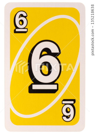 card play kid seven color yellow isolated on white background card play kid seven color yellow isolated on white background 135218638