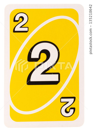 card play kid two color yellow isolated on white background card play kid two color yellow isolated on white background 135218642