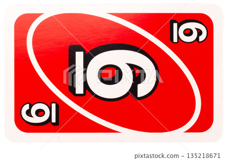 card play kid six color red isolated on white background 135218671
