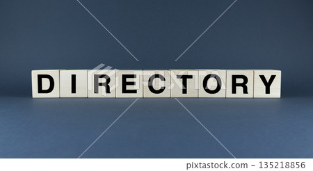 A minimalist image symbolizing the concept of a directory as a valuable tool for finding information 135218856