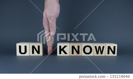 Known or unknown. Concept of information and business 135219040