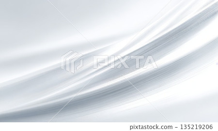 Abstract motion blur effect on clean white background resembling gentle cleansing movement 135219206