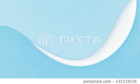 Elegant dental-themed illustration with soft blue background and minimal abstract smiling curve Elegant dental-themed illustration with soft blue background and minimal abstract smiling curve 135219226