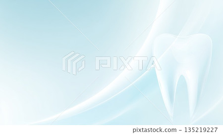 Dental-themed background with soft aqua gradients and subtle tooth shape symbolizing growth and progress Dental-themed background with soft aqua gradients and subtle tooth shape symbolizing growth and progress 135219227