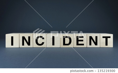 Cubes form the word Incident. Conceptual image for applying different kinds of incidents Cubes form the word Incident. Conceptual image for applying different kinds of incidents 135219300