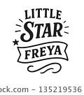 Little Star Freya - Personalized Name Design for Kids Apparel and Gifts 135219536