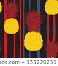 seamless pattern with yellow flowers 135220231