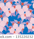 seamless pattern with abstract elements 135220232