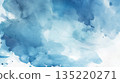 Blue watercolor wash background with soft texture and splatter 135220271