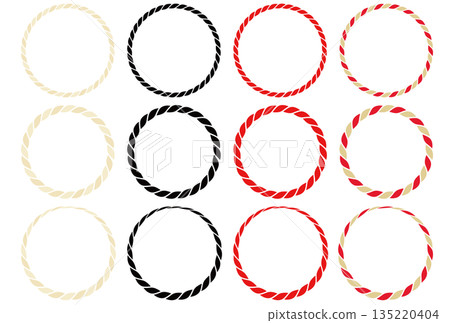 New Year's rope decoration frame New Year's rope decoration frame 135220404