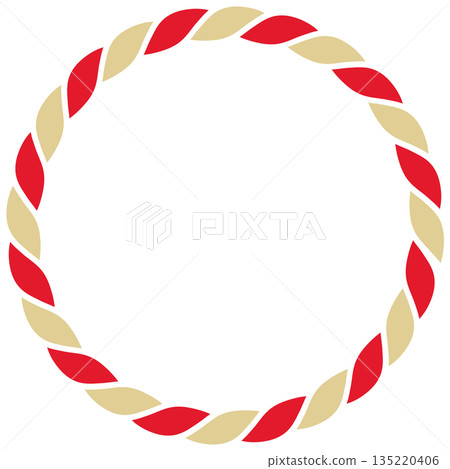 新年繩結裝飾框 135220406