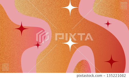 Abstract Modern Gradient Shapes with Stars Texture Grunge Background. Vector Illustration 135221082