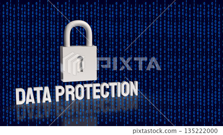 Digital Data Protection and Cybersecurity Privacy Concept 3d render. 135222000