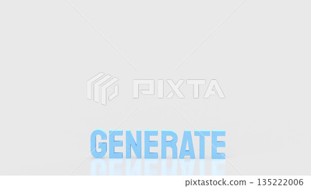 Generative Artificial Intelligence Concept for Digital Creation 3d render. Generative Artificial Intelligence Concept for Digital Creation 3d render. 135222006