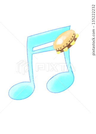 帶有鈴鼓的音符 135222232