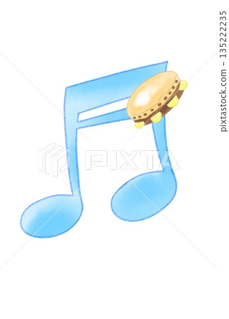 帶有鈴鼓的音符 135222235