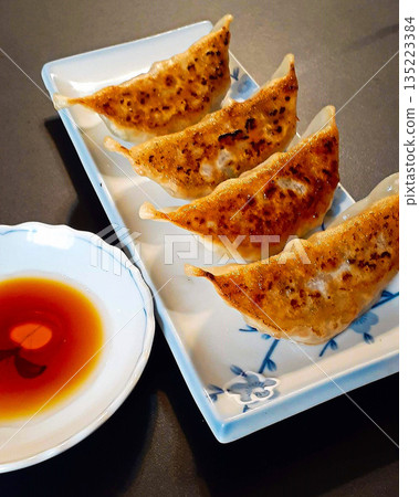 Gyoza at the cafeteria Gyoza at the cafeteria 135223384