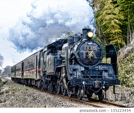 Steam locomotive of Moka railroad Steam locomotive of Moka railroad 135223434