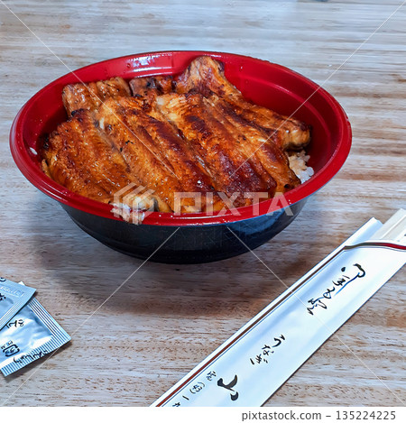 Eel bowl at an eel restaurant 135224225