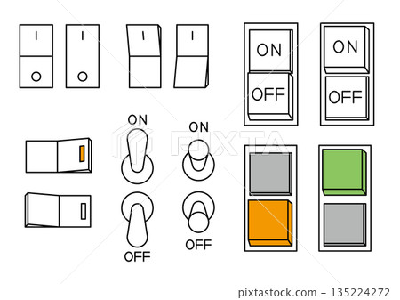 Switch and power button set Switch and power button set 135224272
