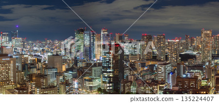 A large panoramic view of the cityscape of Tokyo and Tsukiji A large panoramic view of the cityscape of Tokyo and Tsukiji 135224407