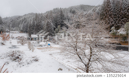 Winter countryside landscape 135225014