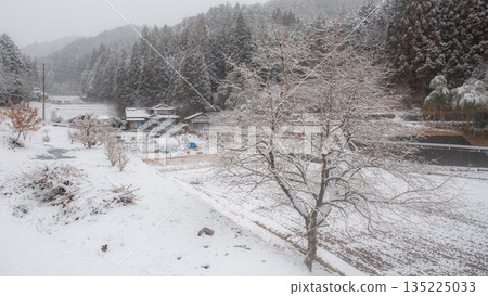 Winter countryside landscape 135225033