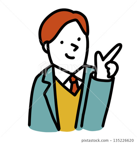 國中和高中學生身穿校服的插圖圖標 國中和高中學生身穿校服的插圖圖標 135226620