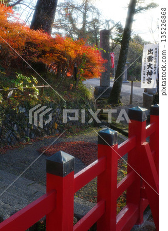 Autumn at Izumo Grand Shrine in Kyoto Autumn at Izumo Grand Shrine in Kyoto 135226868