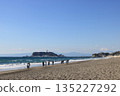 七里濱、江之島和富士山，冬天的風景 135227292