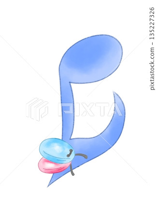 Musical notes with castanets Musical notes with castanets 135227326
