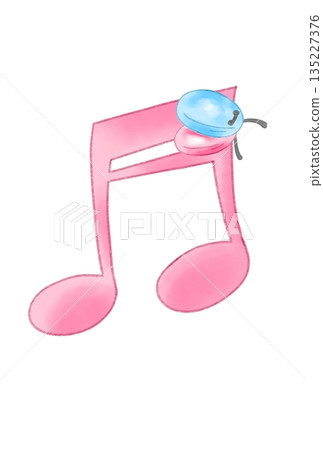 Musical notes with castanets Musical notes with castanets 135227376