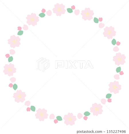 Soft Spring Colors Graduation & Entrance Garlands & Wreaths Series | Cherry Blossom Wreath Materials 135227496