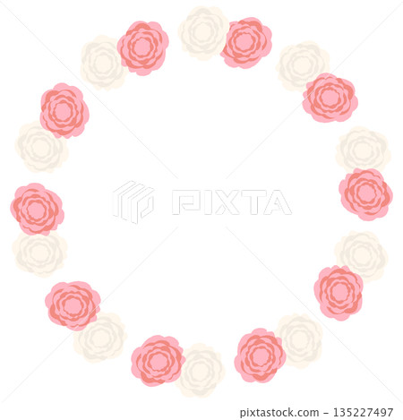 柔和春日色彩畢業/入場花圈及花圈系列 | 紅白紙巾花環材質 柔和春日色彩畢業/入場花圈及花圈系列 | 紅白紙巾花環材質 135227497