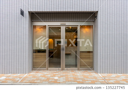 Shop Boutique Store Front with Big Window and Place for Name Shop Boutique Store Front with Big Window and Place for Name 135227745
