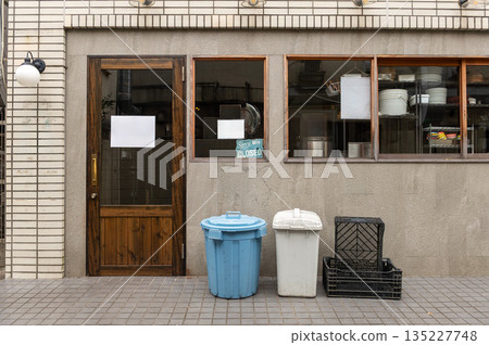 Shop Boutique Store Front with Big Window and Place for Name 135227748