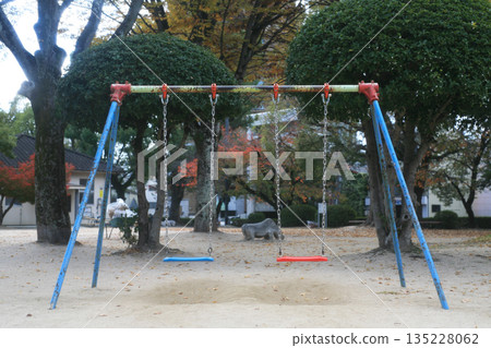 Play equipment in the park Play equipment in the park 135228062