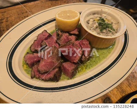 Rare beef steak Rare beef steak 135228248