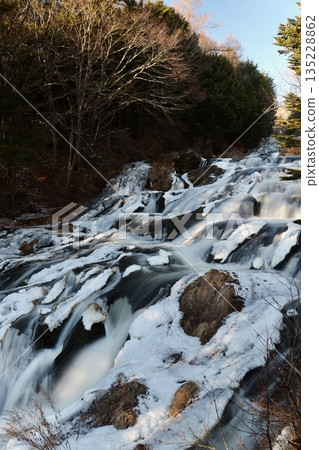 View of Ryuzu Falls in Nikko, Tochigi Prefecture 135228862