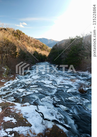 View of Ryuzu Falls in Nikko, Tochigi Prefecture View of Ryuzu Falls in Nikko, Tochigi Prefecture 135228864