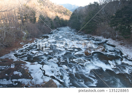 View of Ryuzu Falls in Nikko, Tochigi Prefecture View of Ryuzu Falls in Nikko, Tochigi Prefecture 135228865