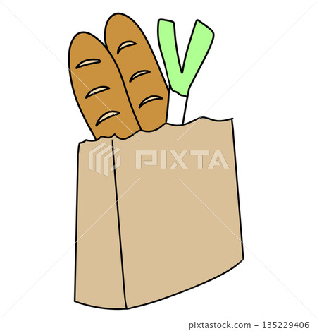 Simple shopping bag Simple shopping bag 135229406