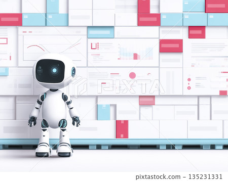 人工智慧和機器人自動化系統示意圖 | 由數據管理的下一代運營 135231331