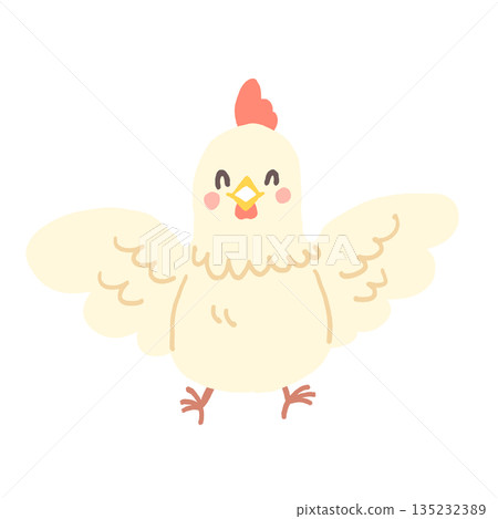 可愛的雞圖 135232389